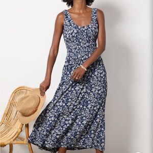 Faherty sunseeker dress juniper ikat floral. Size S. New with tags, never worn